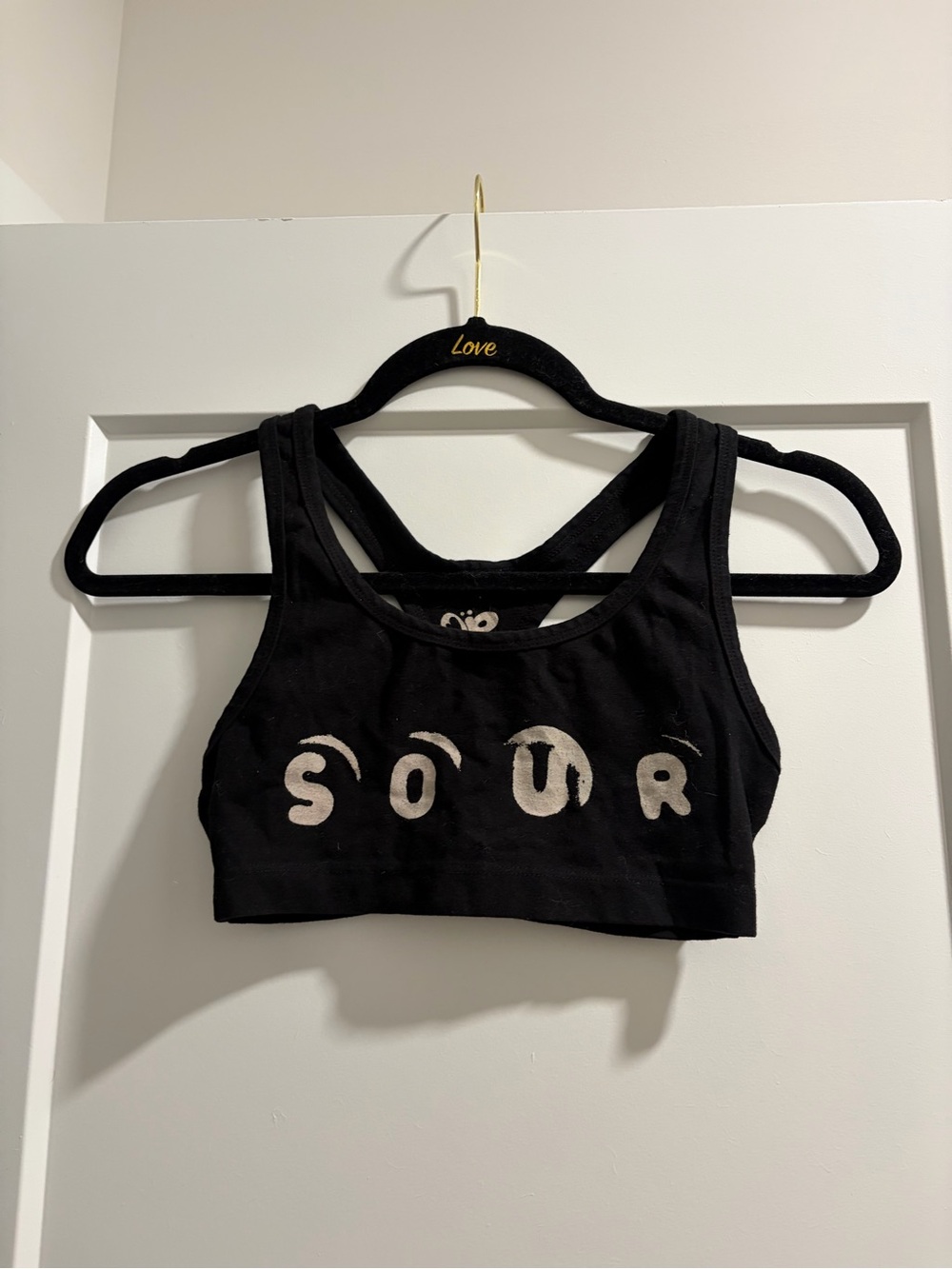 Olivia Rodrigo SOUR Black Crop Top Official Merch